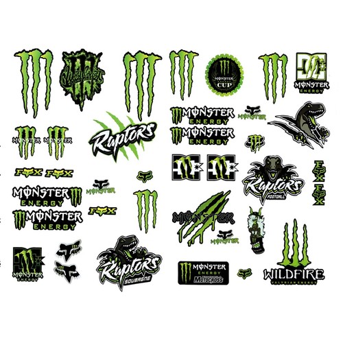 Adesivo per moto monster - adesivo,