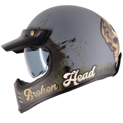 Casco retrò testa rotta - , rusty