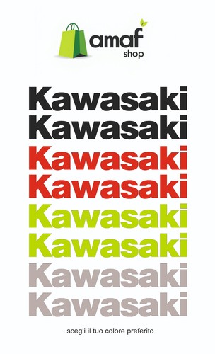 Coppia adesivi kawasaki - coppia,