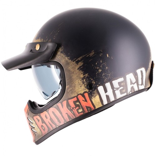 Casco retrò testa rotta - , rusty