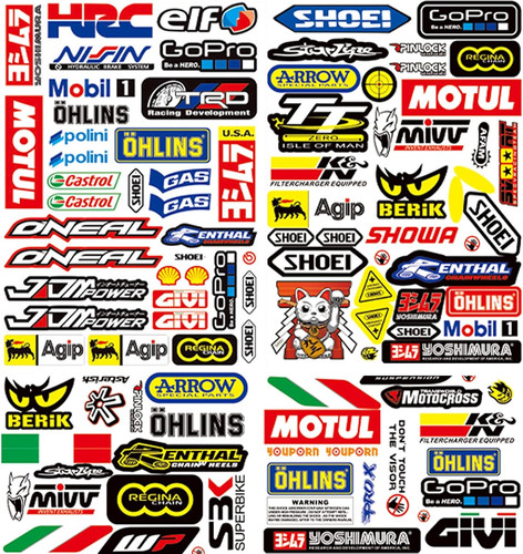 Adesivi per kit moto sponsor - per,