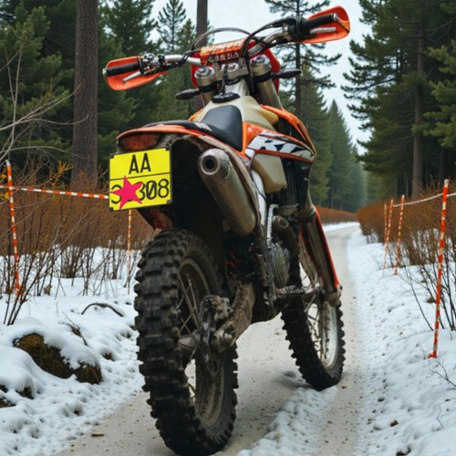 Replica targa moto - replica, enduro