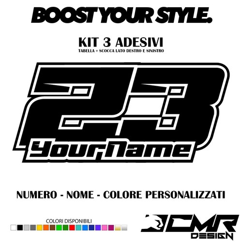 Adesivi stickers numero - adesivi,