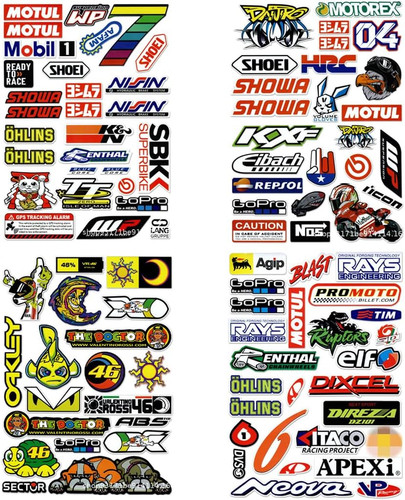 100 adesivi sticker sponsor - sticker,